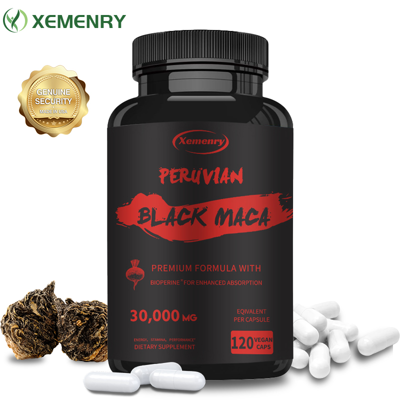 Herbal Supplement - Maximum Strength Black Maca Root -