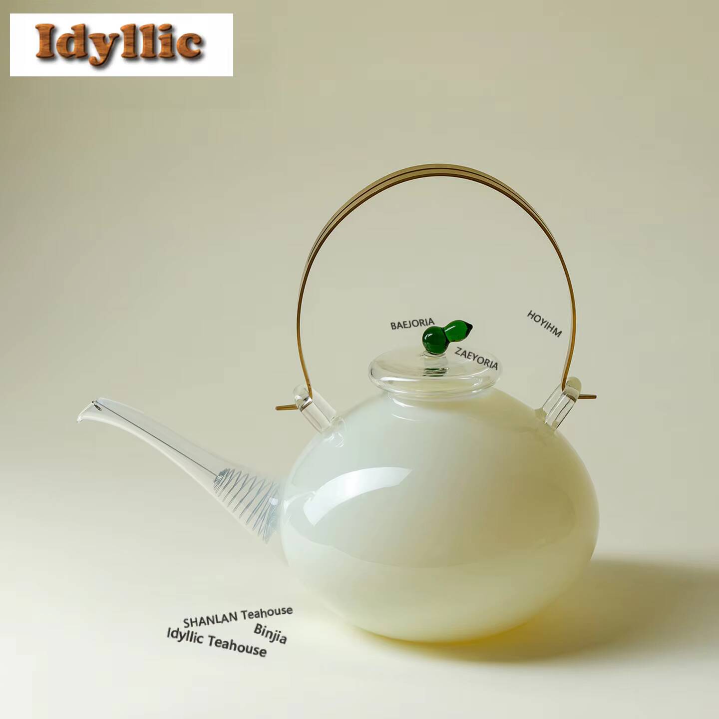 Herbal Tea - 880ml Ice Jade Glass Boiling Water