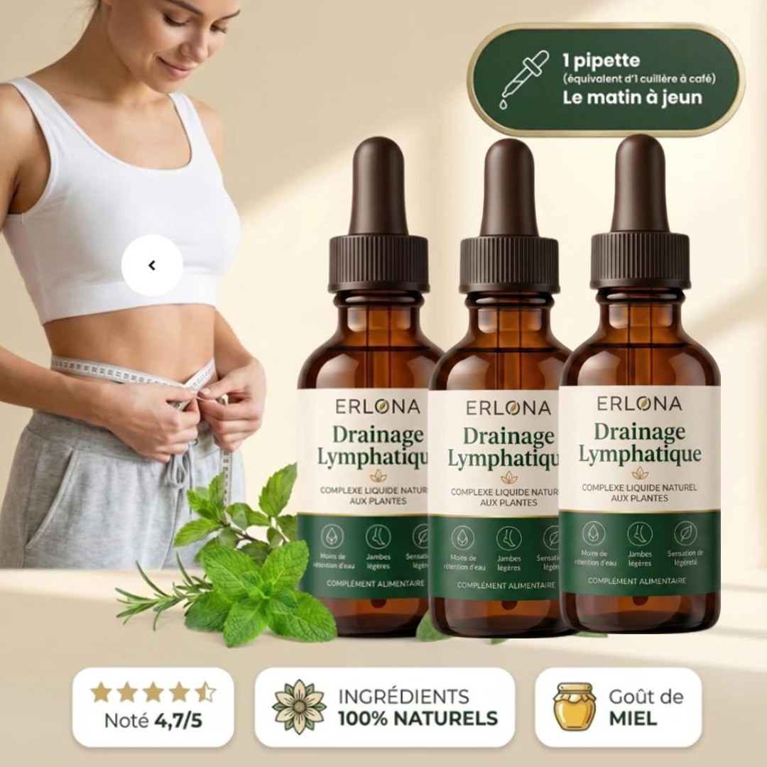 Herbal Tincture - Herbal Lymphatic Drainage Drops Serum Natural