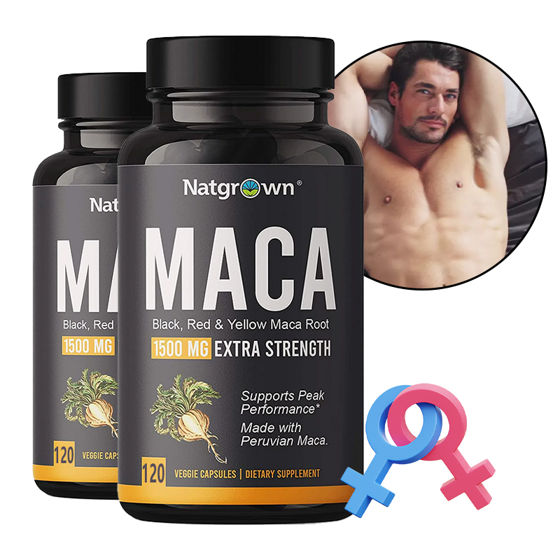 Herbal Supplement - Maca Root Capsules (Black + Red
