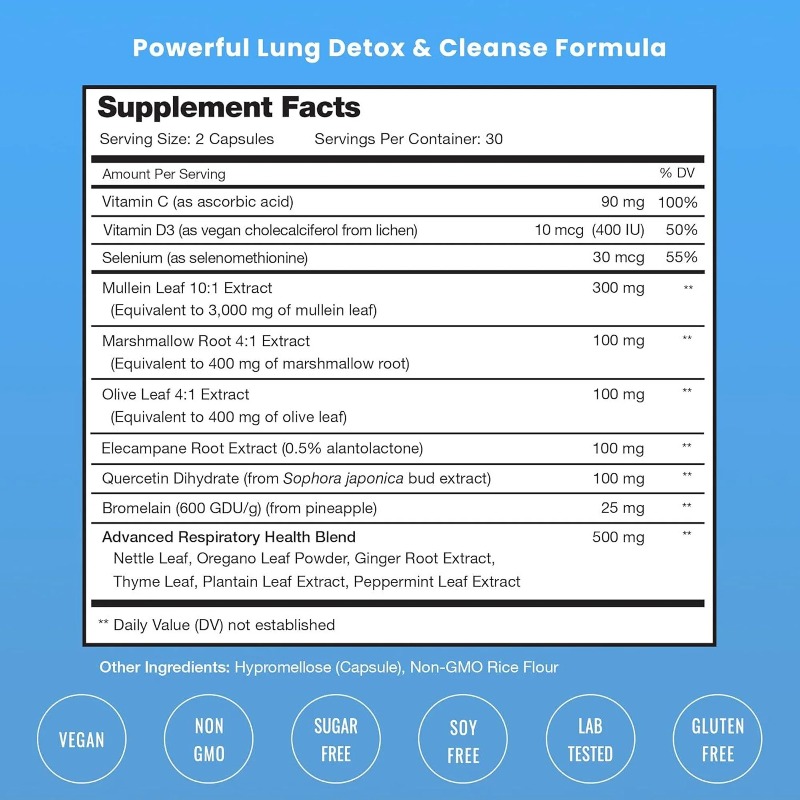 Mullein Leaf Extract - Lung Cl - Herbal Supplement review and price