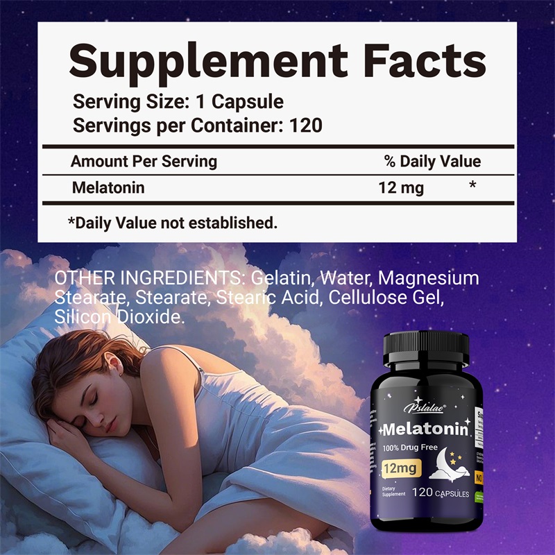 Melatonin 12mg - Relieves Anxi - Health Wellness review and price