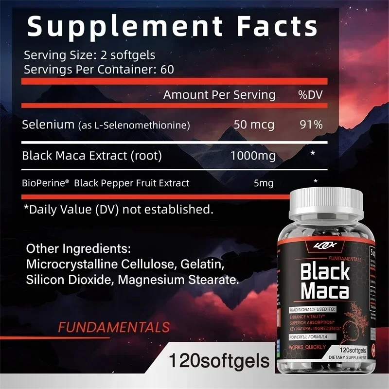 Black Maca Supplement - with B - Herbal Supplement review and price