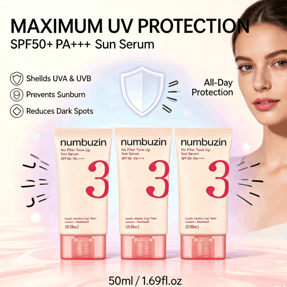 Numbuzin 3 Sun Serum SPF50+ Ce - Echinacea review and price