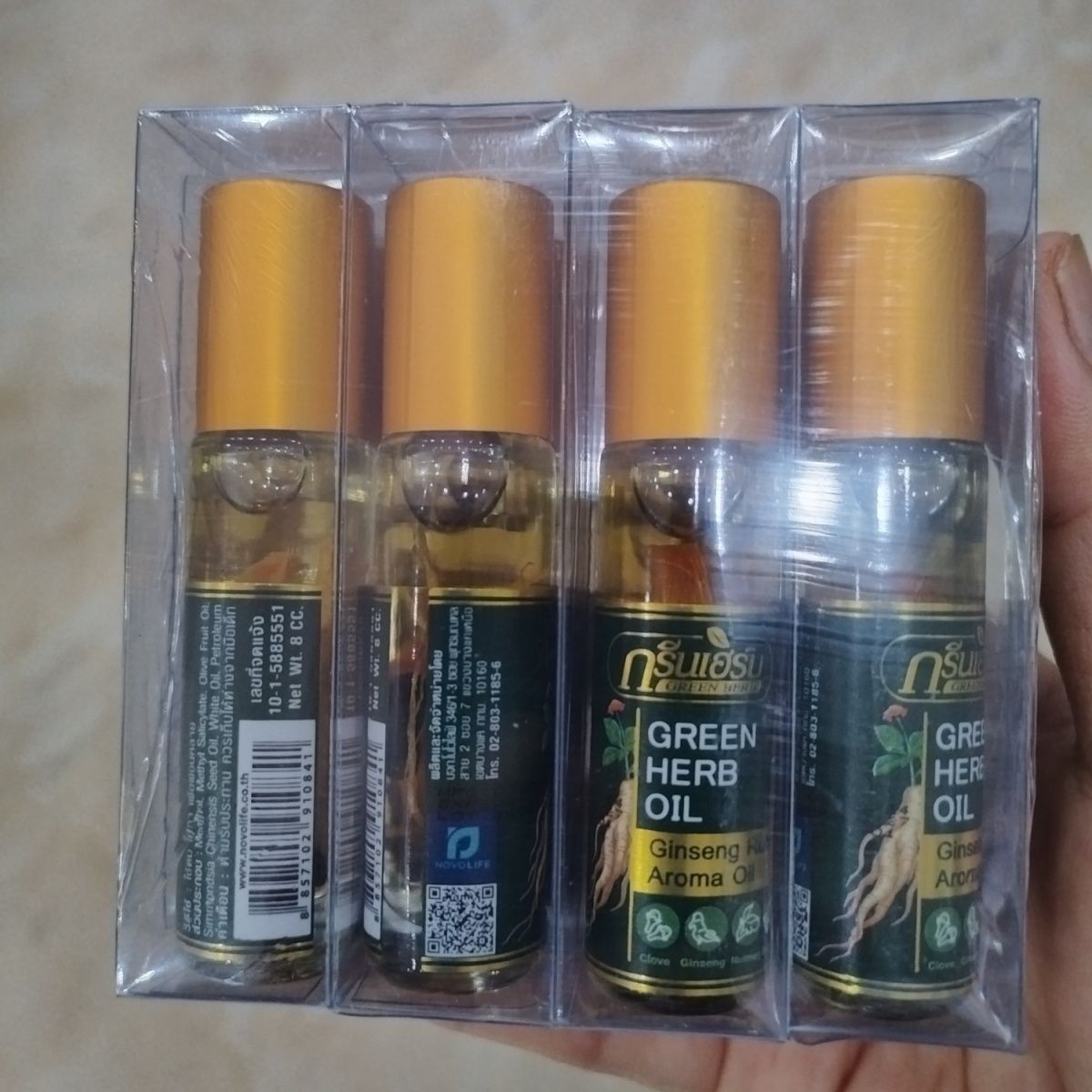 Thai Mint Ginseng Roll On Herb - Ginger Tea review and price