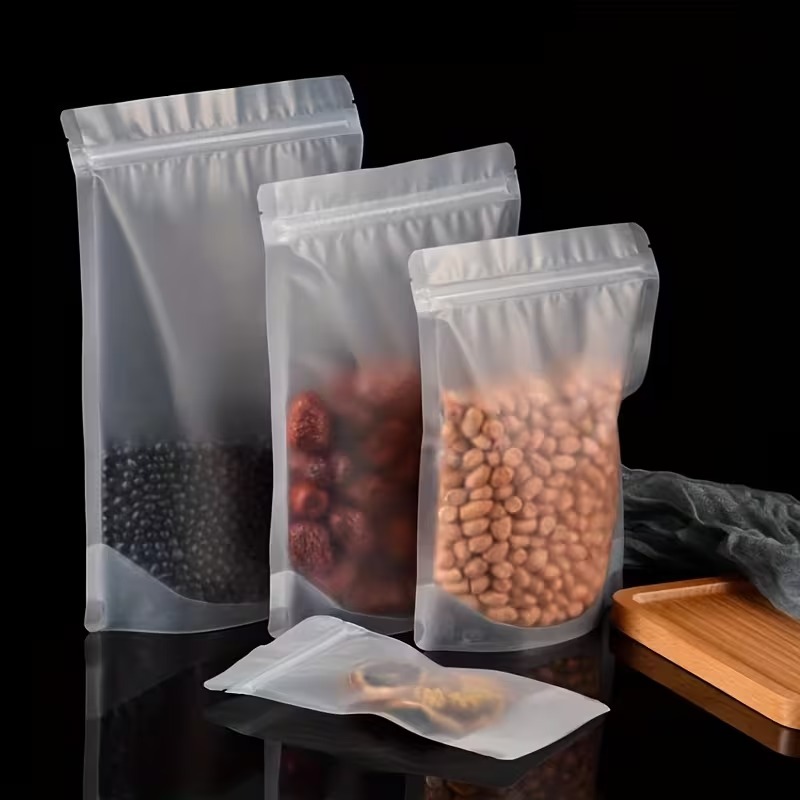 Frosted Clear Ziplock Bag Food - Dried Herbs review and price