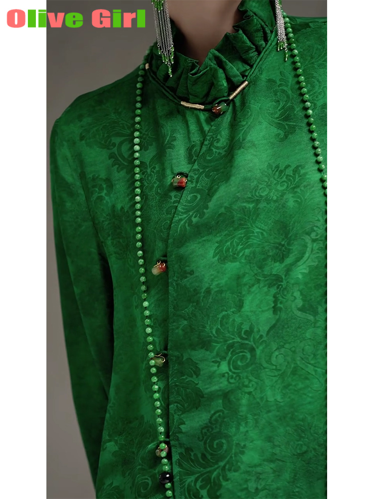 2025 Green Shirt Top Jacquard  - Echinacea review and price