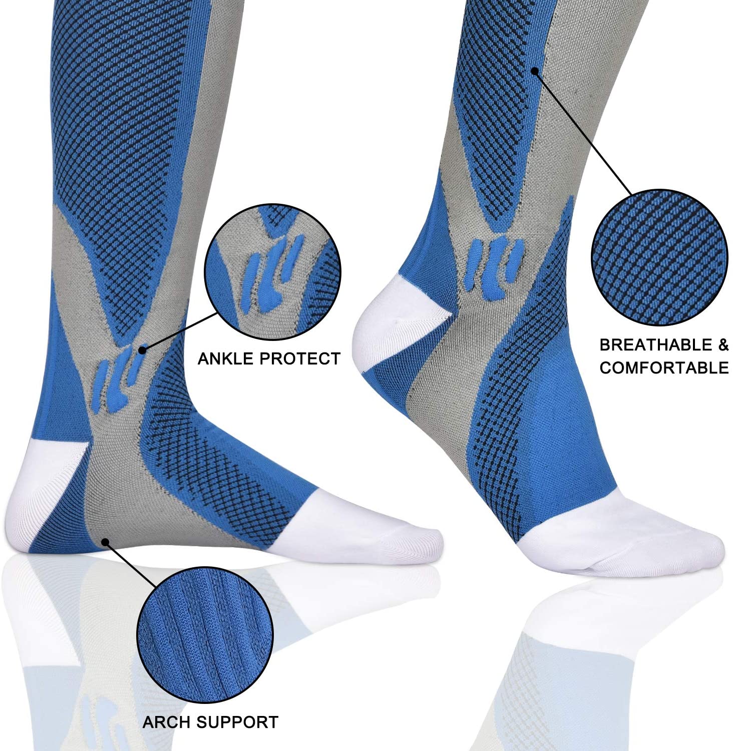 3 Pairs Compression Socks Wome - Echinacea review and price
