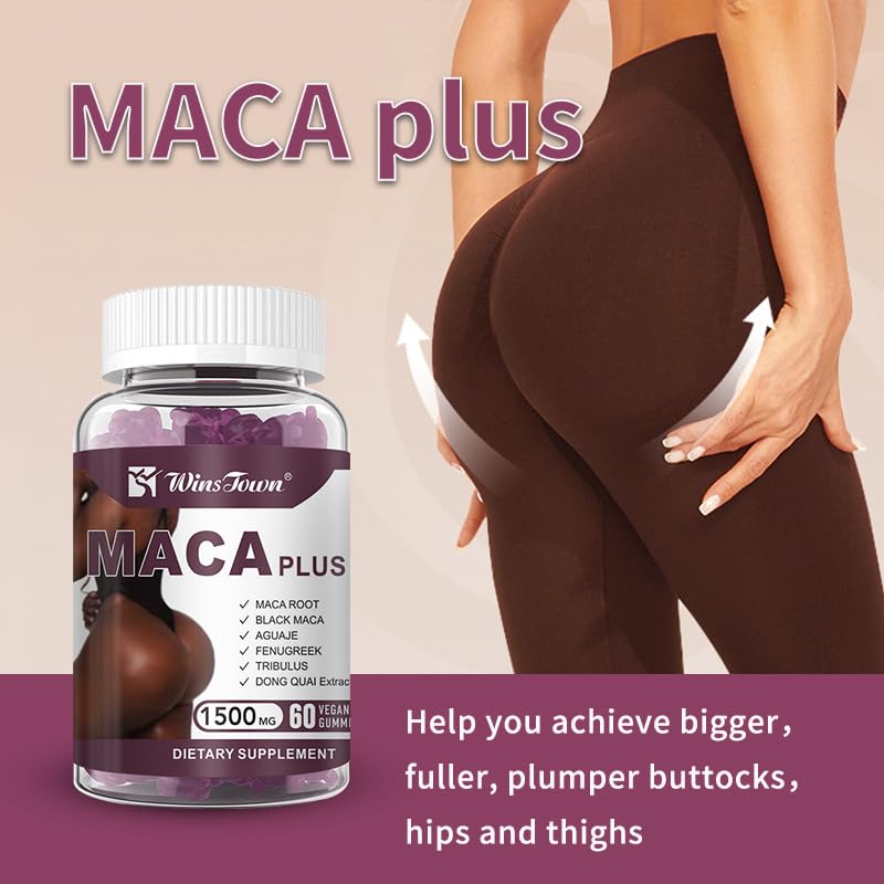 Maca Plus Gummies, Hip Butt Gu - Herbal Supplement review and price