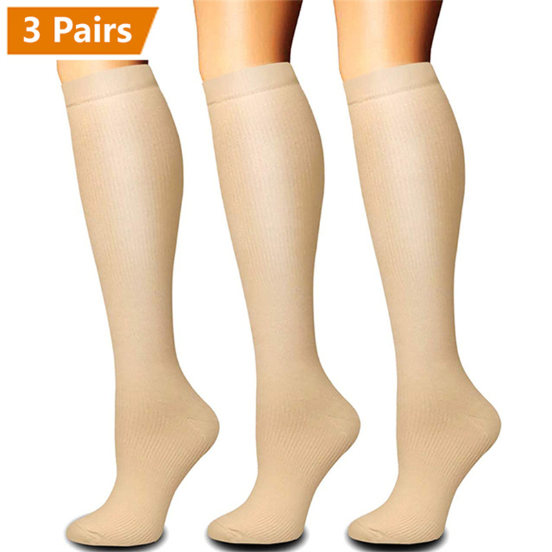 3 Pair Compression Socks Knee  - Echinacea review and price